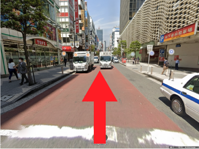 新橋駅（JR・烏森口）からキンナリー タイマッサージ＆スパまでの徒歩ルート案内